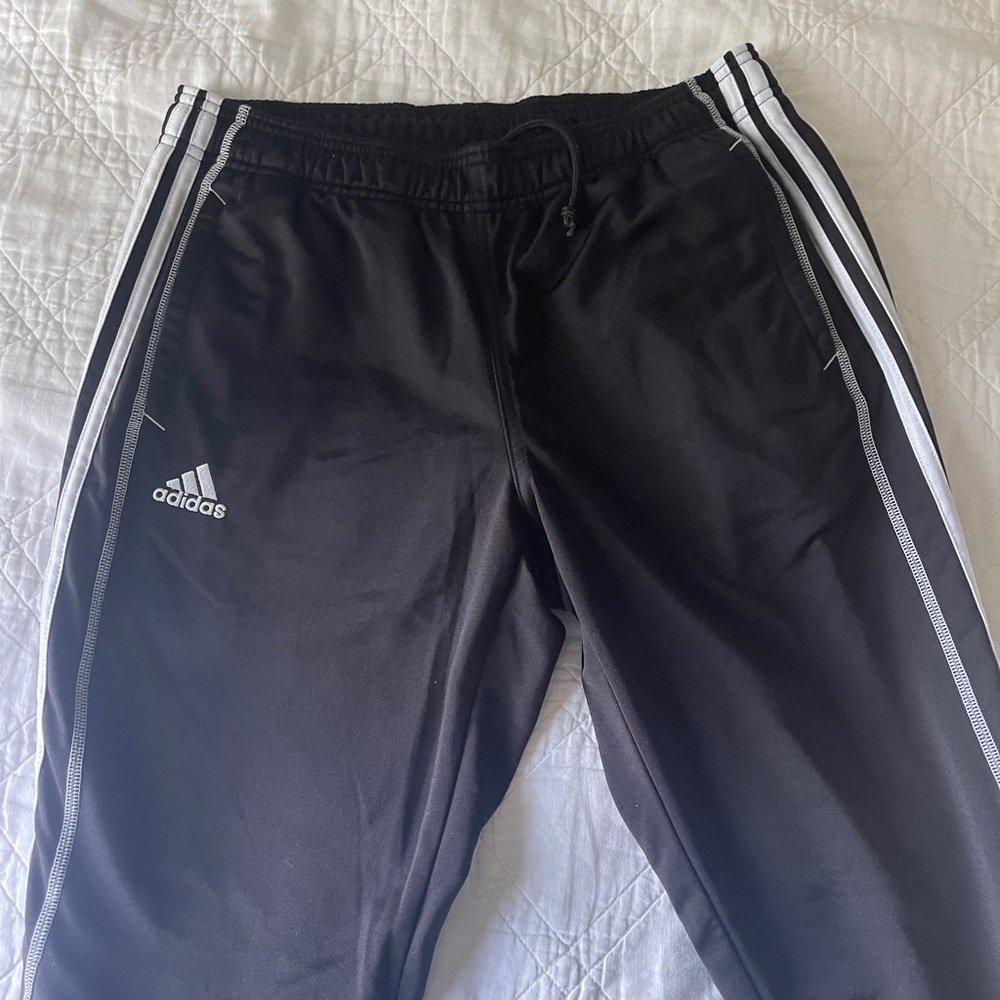 Men’s Adidas Black and White Sweatpants